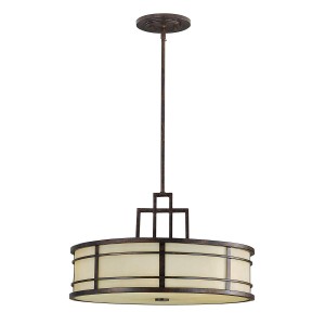 Lampa wisząca Fusion - 3 źródła światła - Grecki brąz FE-FUSION-P-L Elstead Lighting