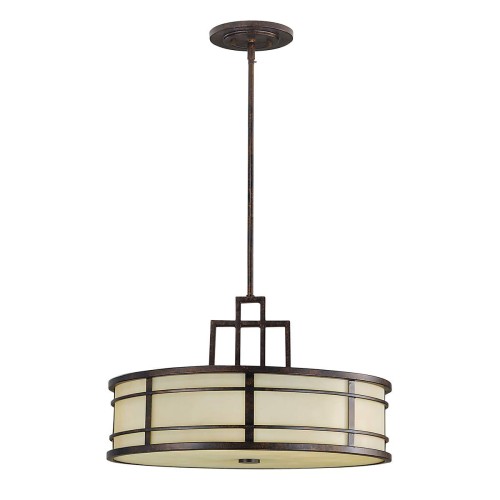 Lampa wisząca Fusion - 3 źródła światła - Grecki brąz FE-FUSION-P-L Elstead Lighting