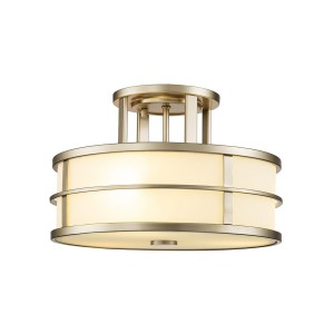 Półplafon Fusion - 3 źródła światła - Naturalny mosiądz FE-FUSION-SF-PNBR Elstead Lighting