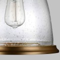 Średnia lampa wisząca Hobson - 1 źródło światła - Postarzany mosiądz FE-HOBSON-P-M-AB Elstead Lighting
