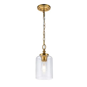 Lampa wisząca Hounslow - 1 źródło światła - Oksydowany mosiądz FE-HOUNSLOW-P-BB Elstead Lighting