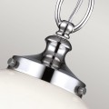 Mała lampa wisząca Parkman - 1 źródło światła - Polerowany nikiel FE-PARKMAN-PS-PN Elstead Lighting