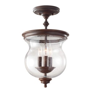 Półplafon Pickering Lane - 3 źródła światła - Stary brąz FE-PICKERING-LANE-SF Elstead Lighting