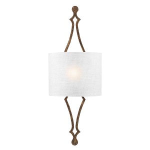Kinkiet Tilling - 1 źródło światła - Postarzane płatkiota FE-TILLING1-DSGL Elstead Lighting