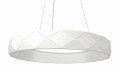 Lampa wisząca REUS 36W LED biały pierścień z geometrycznym wzorem Light Prestige