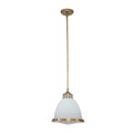 Średnia lampa wisząca Amelia - 1 źródło światła - Stary mosiądz HK-AMELIA-P-M-HB Elstead Lighting