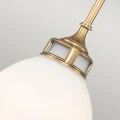 Średnia lampa wisząca Amelia - 1 źródło światła - Stary mosiądz HK-AMELIA-P-M-HB Elstead Lighting