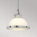 Mała lampa wisząca Amelia - 1 źródło światła - Chrom HK-AMELIA-P-S-CM Elstead Lighting