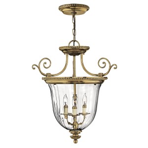 Mała lampa wisząca Cambridge - 3 źródła światła HK-CAMBRIDGE-P-S Elstead Lighting