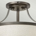 Półplafon Charlotte - 3 źródła światła - Antyczny nikiel HK-CHARLOTTE-SF-AN Elstead Lighting