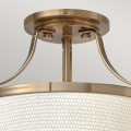 Półplafon Charlotte - 3 źródła światła - Szczotkowany karmel HK-CHARLOTTE-SF-BC Elstead Lighting