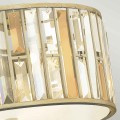 Plafon Gemma - 3 źródła światła - Płatki srebra HK-GEMMA-F-SL Elstead Lighting