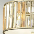 Plafon Gemma - 3 źródła światła - Płatki srebra HK-GEMMA-F-SL Elstead Lighting