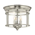 Plafon Gentry - 3 źródła światła - Polerowany nikiel HK-GENTRY-F-PN Elstead Lighting