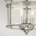 Plafon Gentry - 3 źródła światła - Polerowany nikiel HK-GENTRY-F-PN Elstead Lighting