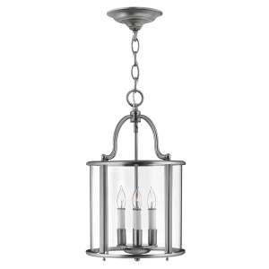 Średnia lampa wisząca Gentry - 4 źródła światła - Pewter HK-GENTRY-P-M-PW Elstead Lighting