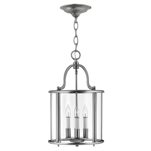 Średnia lampa wisząca Gentry - 4 źródła światła - Pewter HK-GENTRY-P-M-PW Elstead Lighting