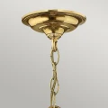 Mała lampa wisząca Gentry - 3 źródła światła - Polerowany mosiądz HK-GENTRY-P-S-PB Elstead Lighting