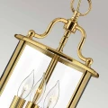 Mała lampa wisząca Gentry - 3 źródła światła - Polerowany mosiądz HK-GENTRY-P-S-PB Elstead Lighting