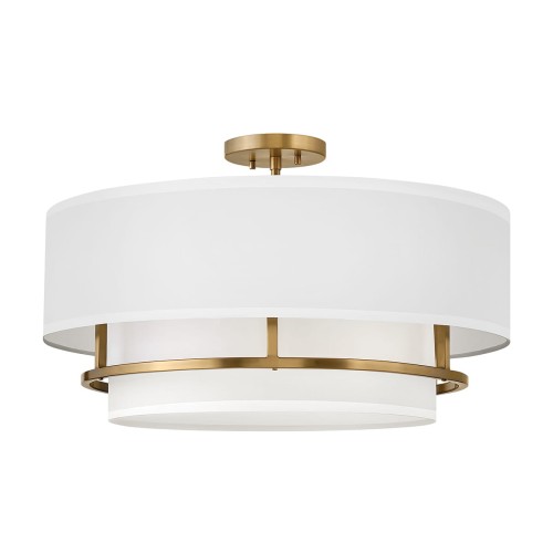 Lampa wisząca Graham - 4 źródła światła - Lakierowany mosiądz HK-GRAHAM-L-LCB Elstead Lighting
