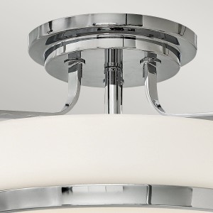 Średni półplafon Harper - 3 źródła światła - Polerowany chrom HK-HARPER-SFM-CM Elstead Lighting