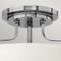 Mały półplafon Harper - 3 źródła światła - Polerowany chrom HK-HARPER-SFS-CM Elstead Lighting