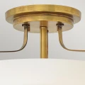 Mały półplafon Harper - 3 źródła światła - Stary mosiądz HK-HARPER-SFS-HB Elstead Lighting