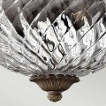 Mały plafon Plantation - 2 źródła światła - Perłowy brąz HK-PLANT-F-S-PZ Elstead Lighting