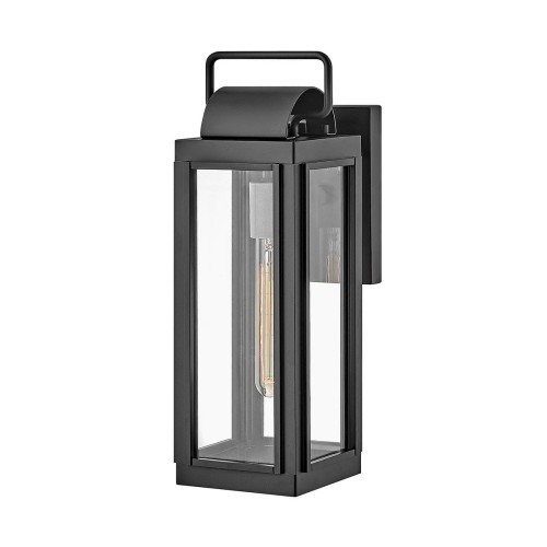 Mała latarnia naścienna Sag Harbor - 1 źródło światła - Czarna HK-SAG-HARBOR-S-BK Elstead Lighting