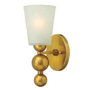 Kinkiet Zelda - 1 źródło światła - Vintage mosiądz HK-ZELDA1-VS Elstead Lighting