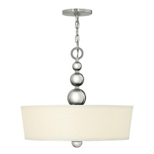 Lampa wisząca Zelda - 3 źródła światła - Polerowany nikiel HK-ZELDA-P-B-PN Elstead Lighting