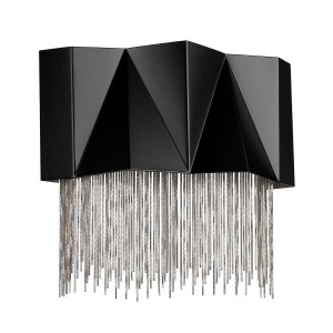 Kinkiet Zuma - 3 źródła światła - Satynowa czerń / Srebrny HK-ZUMA-3W-SBS Elstead Lighting