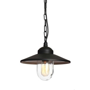 Latarnia wisząca Klampenborg - 1 źródło światła - Czarna KLAMPENBORG8-BK Elstead Lighting