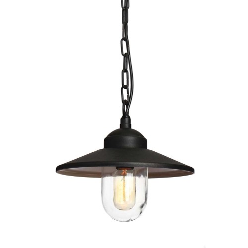 Latarnia wisząca Klampenborg - 1 źródło światła - Czarna KLAMPENBORG8-BK Elstead Lighting