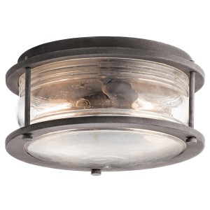 Plafon ogrodowy Ashland Bay - 2 źródła światła - Postarzany cynk KL-ASHLANDBAY-F Elstead Lighting