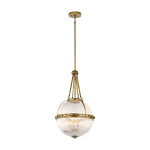 Lampa wisząca Aster - 3 źródła światła - Naturalny mosiądz KL-ASTER-P-NBR Elstead Lighting