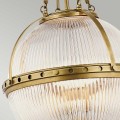 Lampa wisząca Aster - 3 źródła światła - Naturalny mosiądz KL-ASTER-P-NBR Elstead Lighting