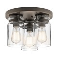 Plafon Brinley - 3 źródła światła - Stary brąz KL-BRINLEY-F-OZ Elstead Lighting