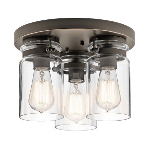 Plafon Brinley - 3 źródła światła - Stary brąz KL-BRINLEY-F-OZ Elstead Lighting