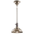 Mała lampa wisząca Cobson - 1 źródło światła - Polerowany nikiel KL-COBSON-MP-PN Elstead Lighting - Retiring