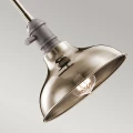 Mała lampa wisząca Cobson - 1 źródło światła - Polerowany nikiel KL-COBSON-MP-PN Elstead Lighting - Retiring