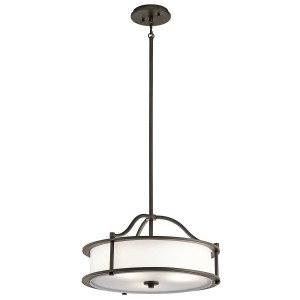 Lampa wisząca / Półplafon Emory - 3 źródła światła - Stary brąz KL-EMORY-P-S-OZ Elstead Lighting