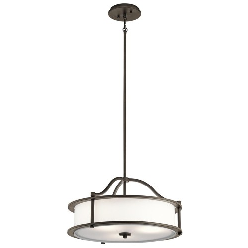 Lampa wisząca / Półplafon Emory - 3 źródła światła - Stary brąz KL-EMORY-P-S-OZ Elstead Lighting