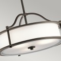 Lampa wisząca / Półplafon Emory - 3 źródła światła - Stary brąz KL-EMORY-P-S-OZ Elstead Lighting