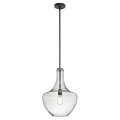 Średnia lampa wisząca Everly - 1 źródło światła - Stary brąz KL-EVERLY-P-M-OZ Elstead Lighting