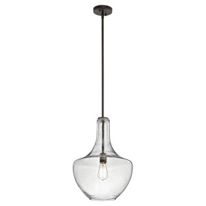 Średnia lampa wisząca Everly - 1 źródło światła - Stary brąz KL-EVERLY-P-M-OZ Elstead Lighting