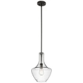 Mała lampa wisząca Everly - 1 źródło światła - Stary brąz KL-EVERLY-P-S-OZ Elstead Lighting