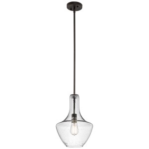 Mała lampa wisząca Everly - 1 źródło światła - Stary brąz KL-EVERLY-P-S-OZ Elstead Lighting
