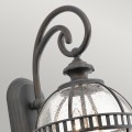 Mała latarnia naścienna Halleron - 2 źródła światła - Szaro-brązowa KL-HALLERON-2S Elstead Lighting