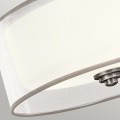 Mały półplafon Lacey - 3 źródła światła - Antyczny pewter KL-LACEY-SF-AP Elstead Lighting